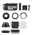 4k 60fps Ultra HD Digital Video Ca-mor 48MP 16X Zoom 3-Inch Rotateable Touch Screen Wi-Fi Sharing Air Night Vision Motion Detection 0.39x wide angle lens.