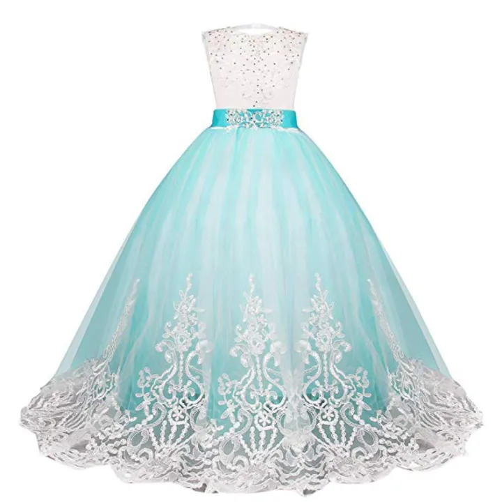 BlingBlingStar%20Lace%20Girl%20Princess%20Bridesmaid%20Pageant%20Tutu%20Tulle%20Gown%20Party%20Wedding%20Dress%20-%20Image%205