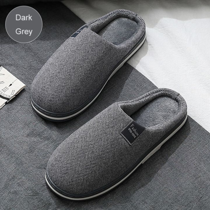 Men's%20Slippers%20Memory%20foam%20Slippers%20for%20home%202022%20Winter%20Non-Slip%20Male%20House%20Shoes%20Stripe%20Unisex%20Indoor%20Slippers%20Soft%20Plus%20Size%20-%20Image%203
