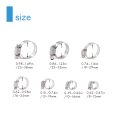 60-Piece Hose Clamp Set, 8-38 mm Pipe Clamps Made of 201 Stainless Steel, 7 Sizes Hose Clamps, Hose Ties, for Pipes. 