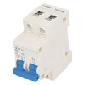 Low Voltage Air Switch, DIN Rail Mount Bistable Locking Clip 2P Miniature Circuit Breaker for Building Lighting System.