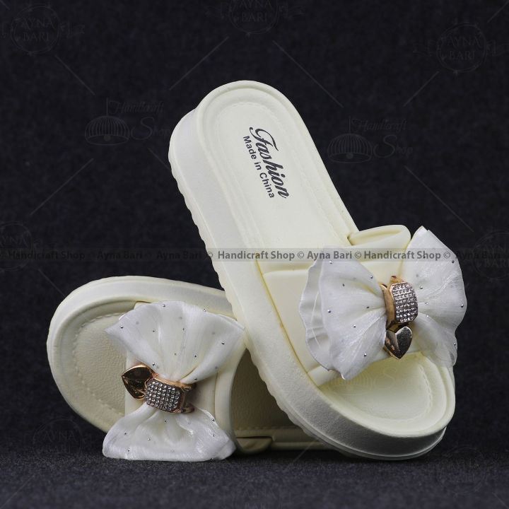 Women's Sandal Flat Heel Women Sandals Shoes 2310 Girls shoe Girls Sandal Bow Style Girls Slipper Slides Chains sandal for girls