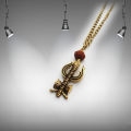 Rudraksha Mahadev Chain for Men & Women - Golden 2pcs.