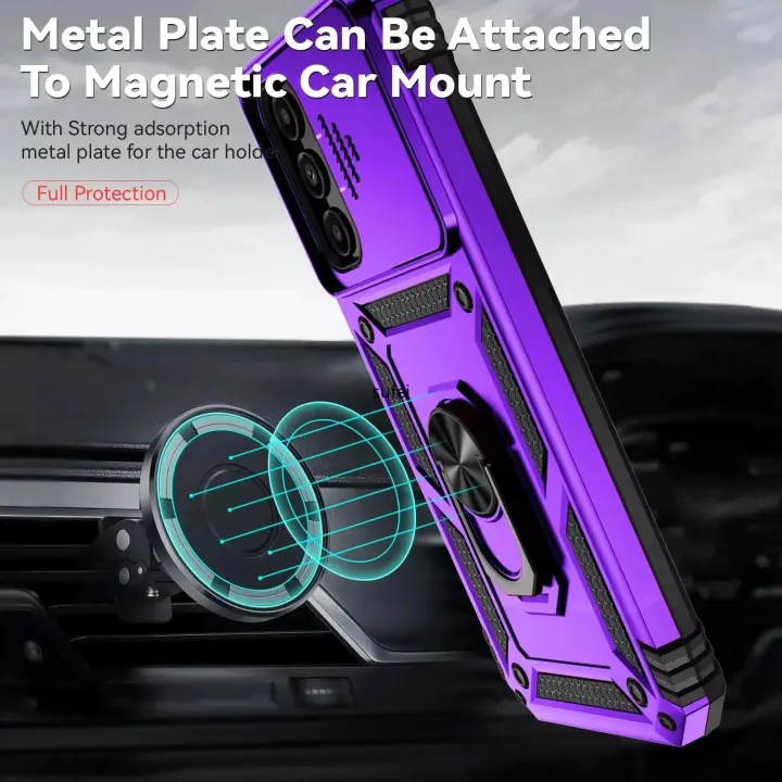 Armor%20Case%20For%20Samsung%20Galaxy%20A55%20A35%20A25%20A15%20A05S%20A05%20A54%20A34%20A24%20A14%205G%20Slide%20Camera%20LensProtection%20Magnetic%20Ring%20Holder%20Cover%20-%20Image%205
