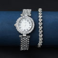Elegant Luxury Full Diamond Quartz Watch / Ladies Korean Fashion Rhinestone Wristwatch. 
