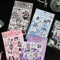 Zaomao Y2K Girls series stickers Korean domi dumb film gooka anime character hand account DIY decorative sticker. 