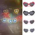 Diffraction Glasses Lightweight Cute Light Becomes Heart Effects Glasses. 
