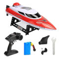 GC HJ806 RC Speedboat 2.4G 35km/h 4CH Rechargeable Remote Control Boat Model Toys For Kids Birthday Gifts. 