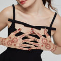 Brown Henna Tattoo Sticker Skin-safe Long-lasting Tattoo Hand Tattoo Stickers Non-permanent Waterproof Temporary Tattoo for.