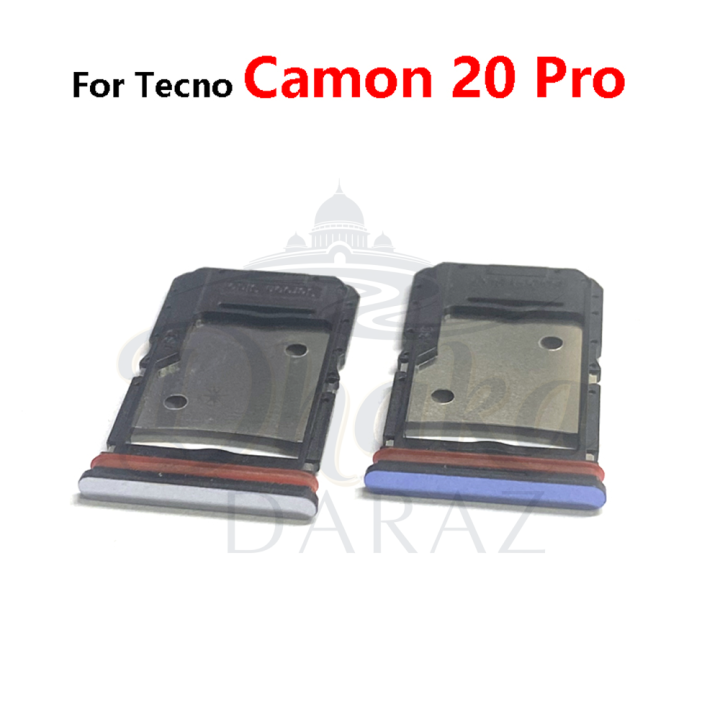 Tecno%20Camon%2020%20CK6/20%20Pro%20CK7n%20Sim%20Tray%20Micro%20SD%20Card%20Slot%20with%20Sim%20Ejector%20Pin%20Replacement%20Part%20-%20Image%206