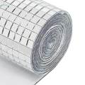 Mirror Tiles Mini Mosaic Stickers for Photo Frame DIY Disco Ball Bathroom 30x30cm Big Tile.