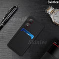 Phone case For ZTE Blade A34 4G Back cover Card Slot Card Silica Gel Soft Holder Wallet Case For ZTE Blade A34 Cover cases.