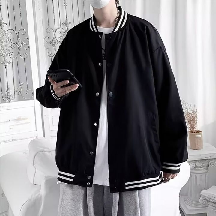 Baseball%20Uniform%20Men's%20Spring%20and%20Autumn%20American%20High%20Street%20Fashion%20Brand%20Design%20Sense%20Loose%20Jacket%20ins%20Trendy%20Hong%20Kong%20Style%20Casual%20Jacket%20-%20Image%202
