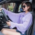 Summer sunshade shawl, outdoor outing, UV protection, thin breathable sunscreen, beach sunscreen cape. 