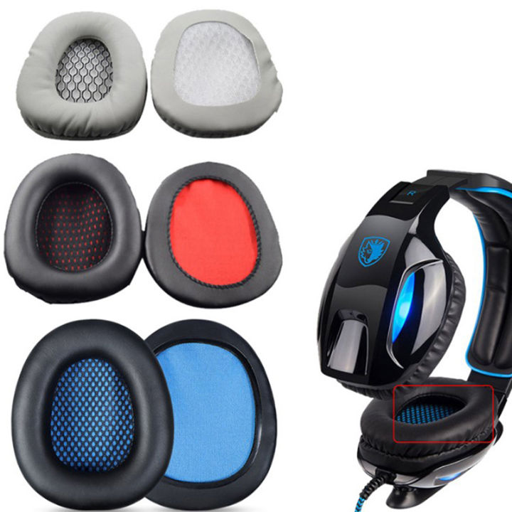 Leather Ear Cushion Sponge Earpads FOR Sades SA902 SA903 Headset