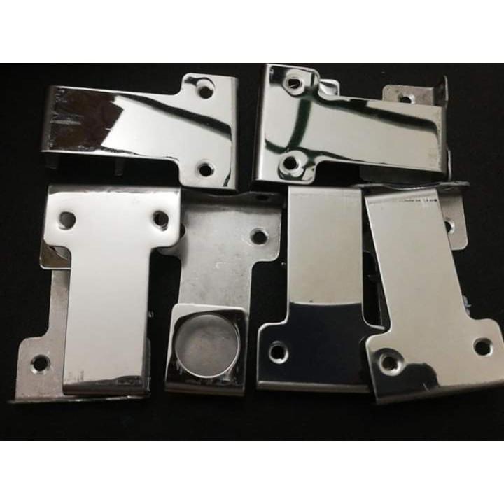 2 pcs 4'' Inch SS Single Curtain Pipe Holder Side Clum For 3/4 Inch Pipe