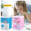 Electric Money Bank for Kids, Kids Money Bank, Password Safe Money Bank,Electric Piggy Bank, Mini Atom Electronic Coin Bank Box for Password Lock Case.