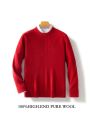 Men's New Cashmere Sweater Round Neck Long Sleeve Pullover 2024 Autumn/Winter 100% Merino Wool Knit Solid Color Sweater Clothing. 