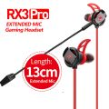 Plextone MOWI RX3 PRO Wired Stereo Bass in-Ear Gaming Earphones Dual Mic Extension Cable for PC Laptop and Cellphones. 