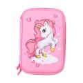 3D Unicorn Pencil case School cute pencil box EVA hard shell pen case Girls pencil bag Student pen bag Cartoon kawaii stationery. 