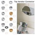 With washer Water Purifier Accessories Metal Outside Thread Water Saving Adaptor Tap Aerator Connector Kitchen Faucet. 