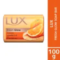 Lux Soap Bar Fresh Glow Tangerine & Vitamin C + E 100g (Imported). 