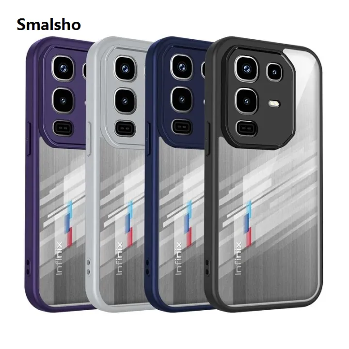 Luxury%20Silicone%20Edge%20Phone%20Clear%20Case%20For%20Infinix%20Note%2050/X%2040/X%20Pro%20Plus%2040S%204/5G%20PC%20Back%20TPU%20Shockproof%20Bumper%20Protector%20Cover%20-%20Image%203