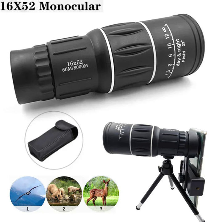 HD%20Scope%2016x52%20Dual%20Focus%20Monocular%20Telescope%20Hunting%20Spotting%20Upgrade%20Handheld%20Binoculars%2066m/8000m%20For%20Tourism%20Fishing%20-%20Image%203