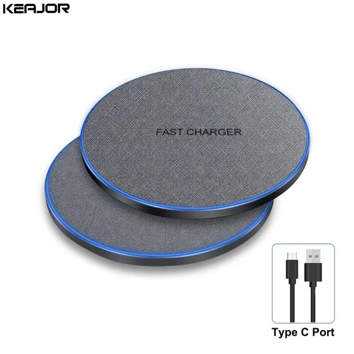 Wireless Charger Pad Fast Induction Wireless Charging Station for iPhone 15 14 13 12 Pro Max Samsung S24 S23 S22 Xiaomi Charger