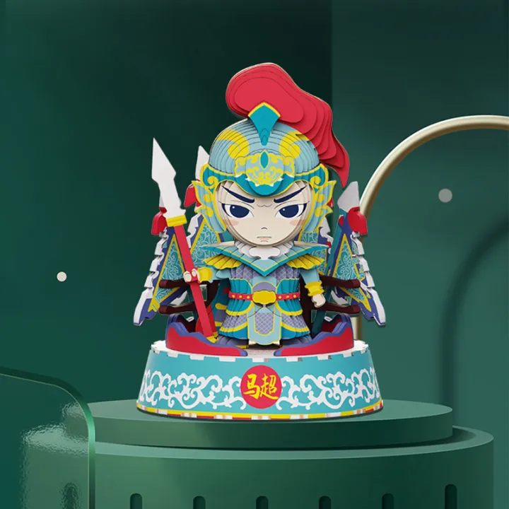 Creative%20Three%20Kingdoms%203D%20Puzzle%20Model%20Guan%20Yu%20Zhang%20Fei%20Children's%20Educational%20Toys%20Handmade%20DIY%20Paper%20Puzzle%20of%20Three%20Kingdoms%20-%20Image%203