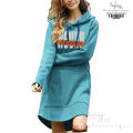 Hoodies Women Sweatshirt Dress Solid Autumn Winter Warm Loose Oversized Hoodie Female Pullover Long Length. 