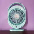 JOYKALY YG-719 Rechargeable 2400mAh Lithium Battery Strong Wind Desk Fan With LED Lamp. 