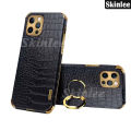 Phone case For Realme 11 Pro + Back cover Soft Case Luxury Carbon Crocodile Pattern Leather Handphone Housing For Realme11 Pro Plus Cover cases Car Navigation Holder Ring Cover. 