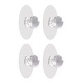 Punch-free Crystal Drawer Handle Self-Adhesive Acrylic Transparent Cabinet Wardrobe Furniture. 