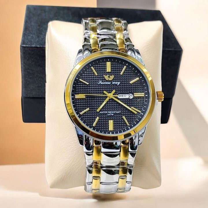 SUCCESS-WAY-261%20Wrist%20Watch%20For%20Men%20High%20Quality%20Waterproof%20Full%20Stainless%20Steel%20Active%20Day%20and%20Date%20Slim%20Fitting%20Fashionable%20Formal%20Gents%20Watch%20-%20Image%204