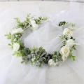 Floral Garland Wedding Floral Headwear Girl Crown Women Hair Accessories Festival Headpiece Headdress.