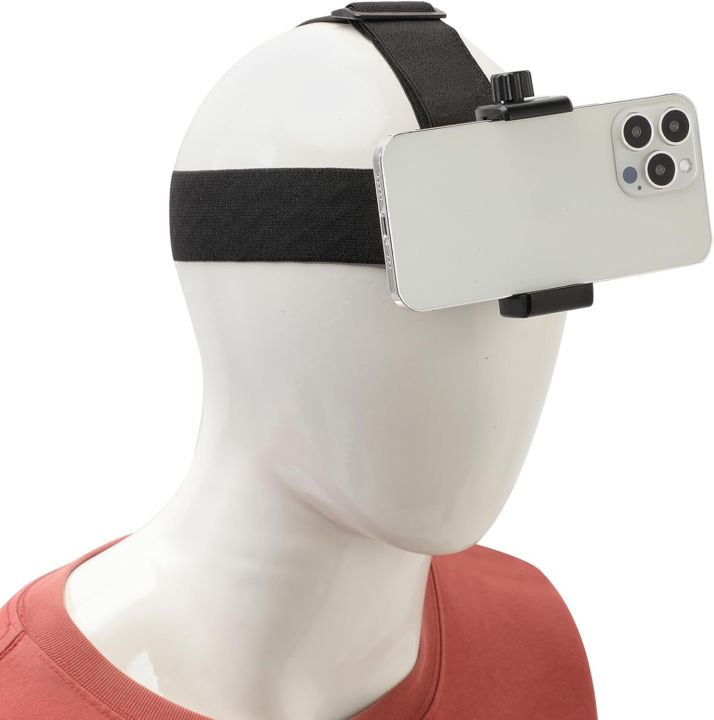 Head Mount Phone Holder Strap – Adjustable Clip for Smartphones & Action Cameras
