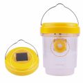 2 Pack Solar Powered Wasp Trap Lights Waterproof Outdoor Hanging Trap Safe Non-Toxic Bee Hornet Traps Reusable Garden Supplies.