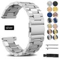 18mm 20mm 22mm 24mm Metal Stainless Steel Strap For Samsung Galaxy Watch 3 41mm 45mm Bands For Samsung Galaxy Watch Active 2 40mm 44mm Straps Bracelet with Tool. 