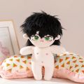 Kawaii Plush Cotton Idol Doll 20cm Stuffed Super Star Figure Dolls Plush Avocado Baby Fat Body Doll Can Change Clothes Kids Gift.