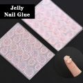 24/48/72/96/120/240pcs Nail Jelly glue Double Sided False Nail Art Adhesive Tape Glue Sticker pink transparent Nail Glue. 