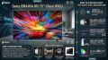 Sony BRAVIA XR 75 Inch X90J 4K Ultra HD HDR Full Array LED Smart Google TV (75X90J) - Perfect for PS5 Gaming - Official Brand Warranty.
