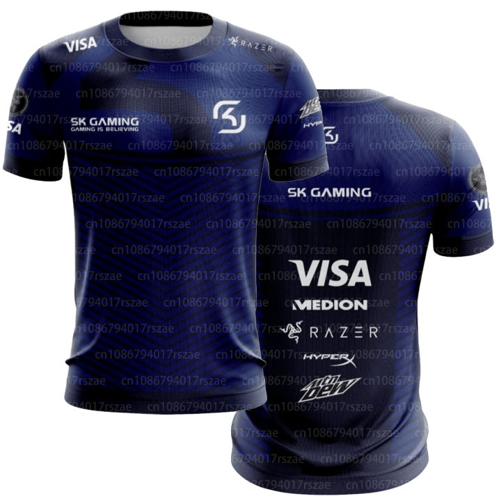 Player%20Game%20Jersey%20Uniform%20SK%20Gaming%20The%20Dream%20Short%20Sleeve%20T-shirt%20Men%20Esport%20Team%20Fans%20Summer%20Tops%20-%20Image%203