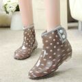 Ladies' Short Rain Boots Student Rain Shoes South Korea Stylish Rain Boots Spring, Summer, Autumn Non-Slip Rubber Shoes Kitchen Car Wash Rubber Boots. 