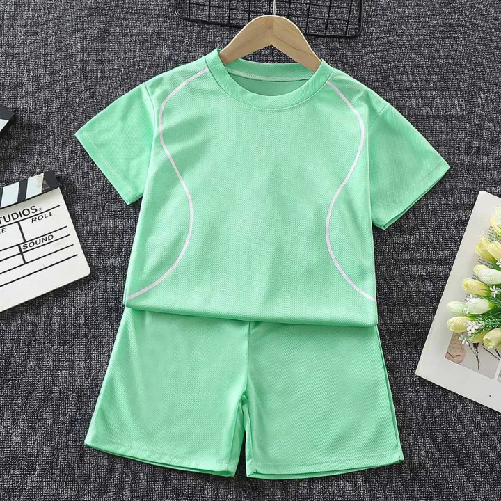 Elegantstunning%202%20Pieces%20Summer%20Children%20Sports%20Suit%20Short%20Sleeved%20T-shirt%20Shorts%20Quick-drying%20Sportswear%20Set%20For%203-8%20Years%20Old%20Boys%20-%20Image%209