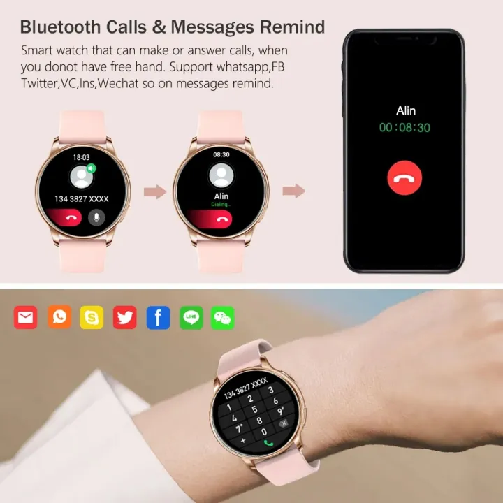 TIMACK%C2%AE%20New%20T2%20Pro%20Women%20Bluetooth%20Call%20Smart%20Watch%20HeartRate%20Blood%20Pressure%20Monitoring%20Smartwatches%20Waterproof%20Men%20Smartwatch%20For%20Samsung%20IOS%20-%20Image%205