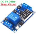 5V De-Lay Timer Ws16 Micro USB DC 6-30V Digital Led Display Trigger Turn On Off De-Lay Cycle De-Lay Timer Control Switches Relay Module For Smart Home Automatic Control Powerpoints Switches. 