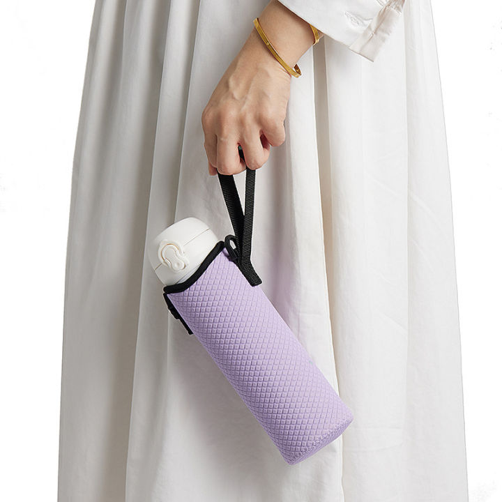 New%20Embossed%20Neoprene%20Material%20Cup%20Cover,%20Innovative,%20Can%20Be%20Worn%20Cross-body,%20Portable%20And%20Portable%20Water%20Cup%20Protective%20Cover%20Fengshi%20-%20Image%203