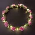 Glow Headband LED Light Hairband LED Headpiece Light Up Flowers Wreath Headdress Luminous Headbands Glow Party Hair Accessories.