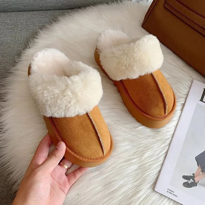 Fur Slippers Women's Luxury Slipper Boots 2024 Fur Slippers